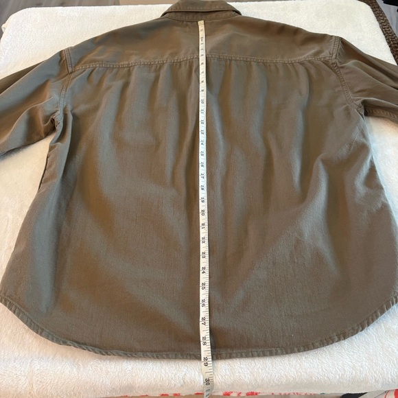 Frame Men's M Khaki Twill Button Down Shirt - Picture 13 of 14